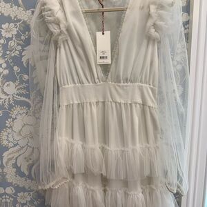 Loveshackfancy brand new Francoise gown white dress